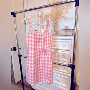 Pink and white mini dress 🩷🤍